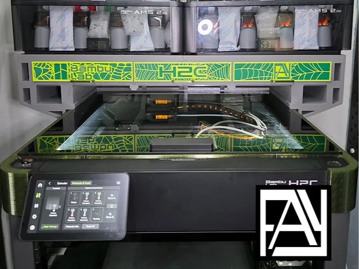 H2 series Dual AMS Riser & Drawers V2 - Image 2