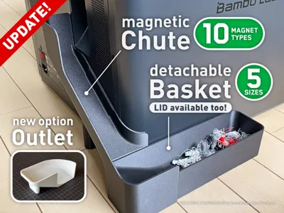 Magnetic Slim Hex Poop Chute X2D / P2S - Image 9