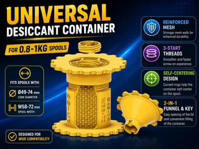 Universal Spool Hub Silica Gel Desiccant Container - Image 8