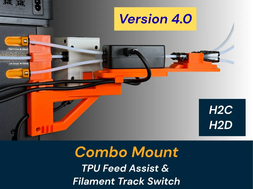 V4 Filament Track Switch & TPU Feed Assist Mounts - Image 2