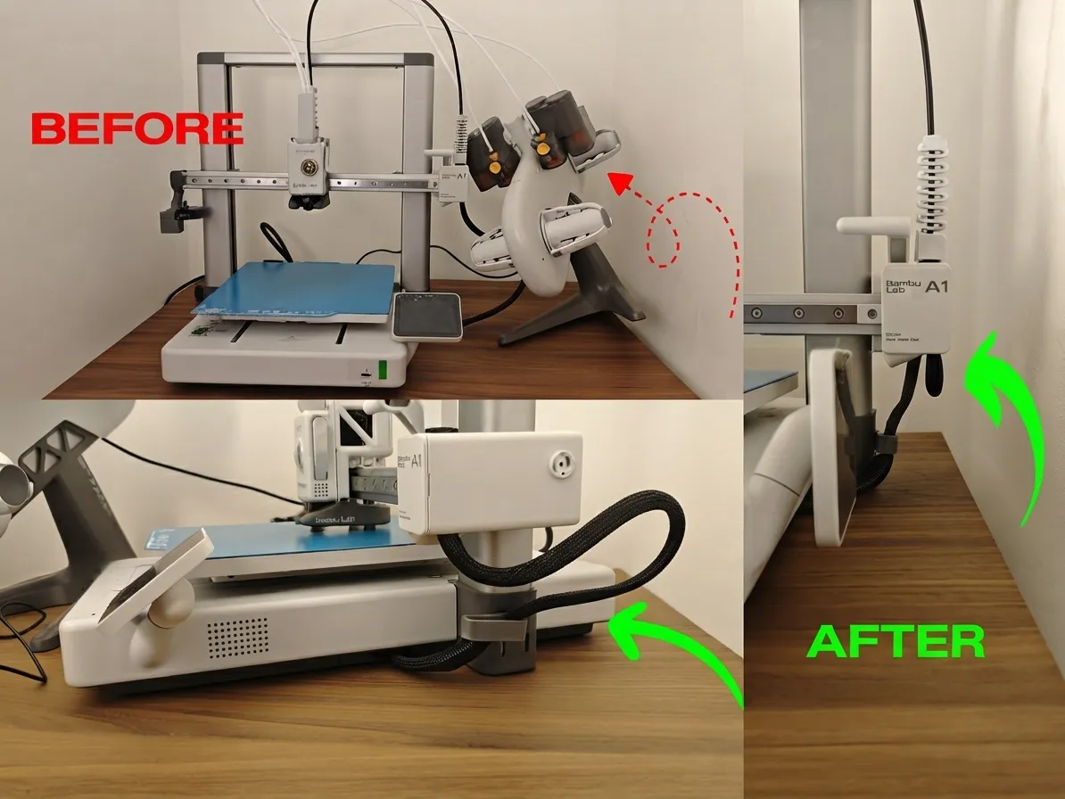 Z-Axis Side Cable Guide — Bambu Lab A1